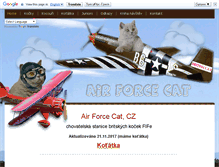 Tablet Screenshot of airforcecat.cz